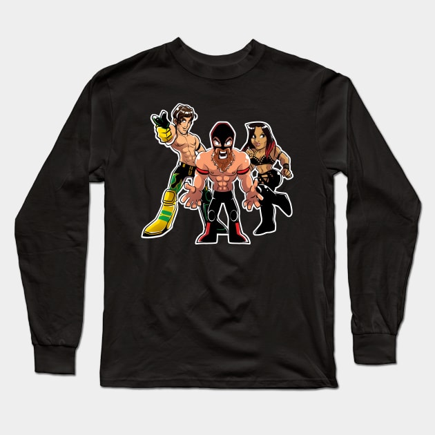 Lucha Underground Trios Champs Long Sleeve T-Shirt by GalaxyEggToast